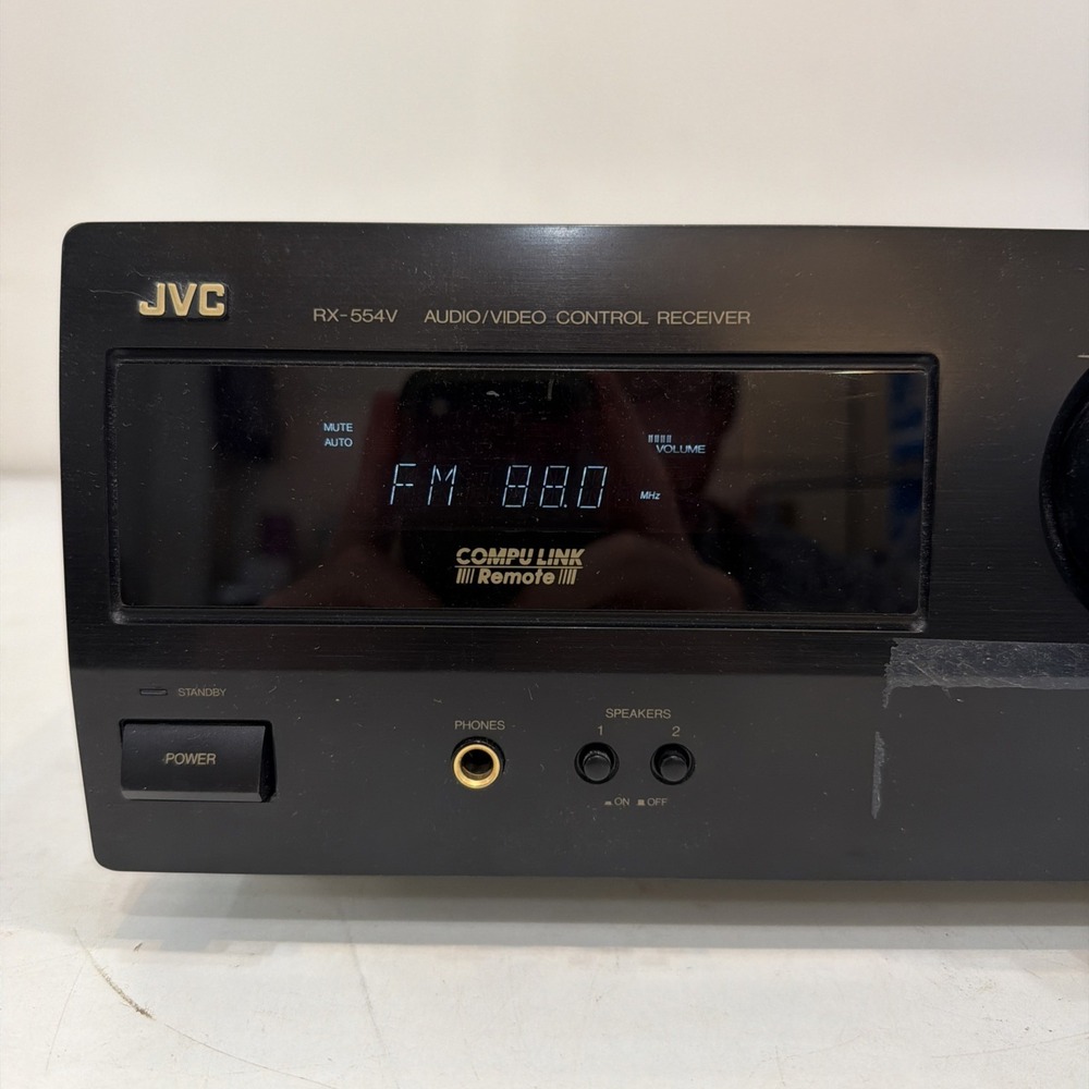 JVC RX-554V Audio/Video Control Pro Logic Stereo Receiver - Powers On! - Picture 2 of 7